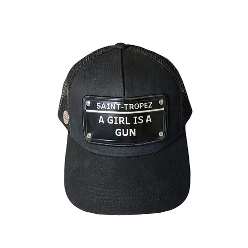 Casquette "A GIRL IS A GUN" Saint-Tropez