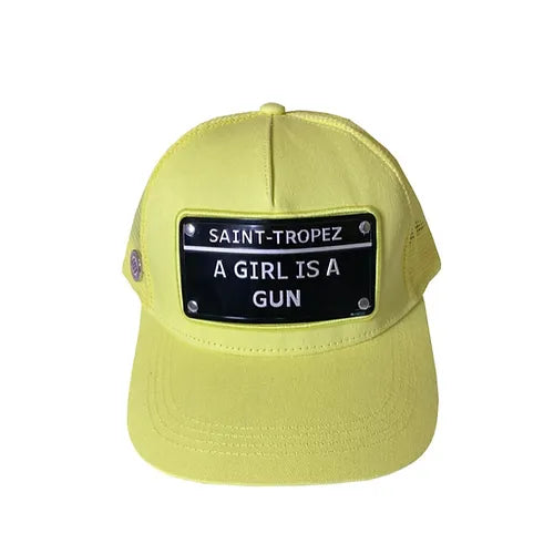 Casquette "A GIRL IS A GUN" Saint-Tropez