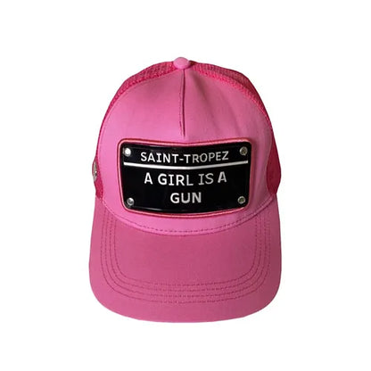 Casquette "A GIRL IS A GUN" Saint-Tropez