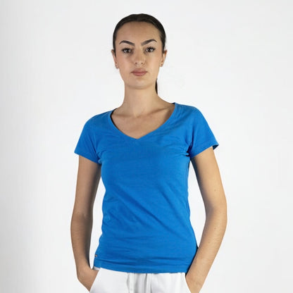 T-SHIRT COL V SLIM FIT Femme