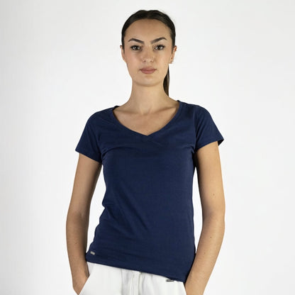 T-SHIRT COL V SLIM FIT Femme