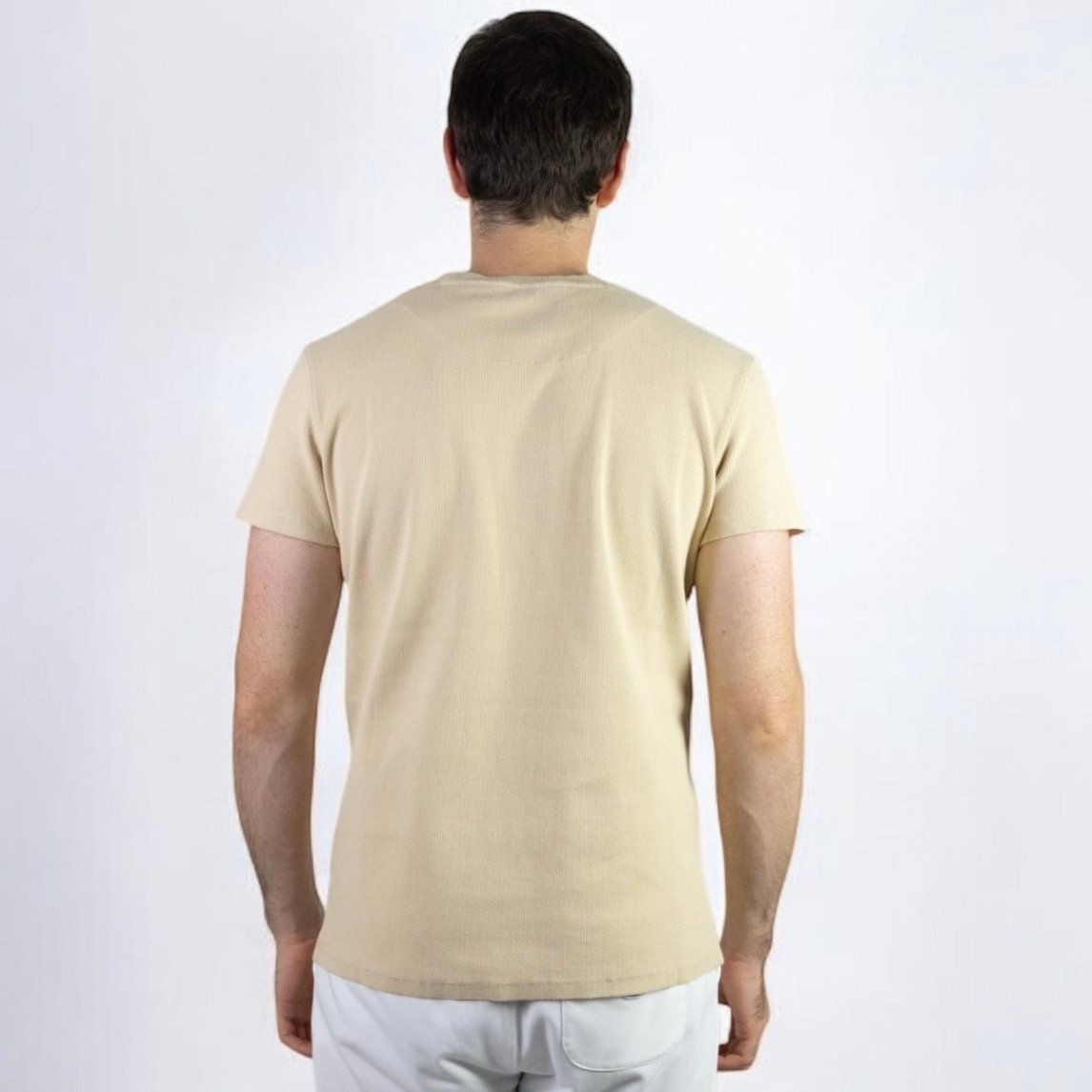 T-SHIRT COTELÉ SLIM FIT